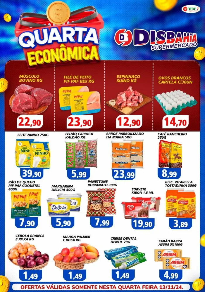 Economize na Quarta Econômica do Disbahia Supermercado!