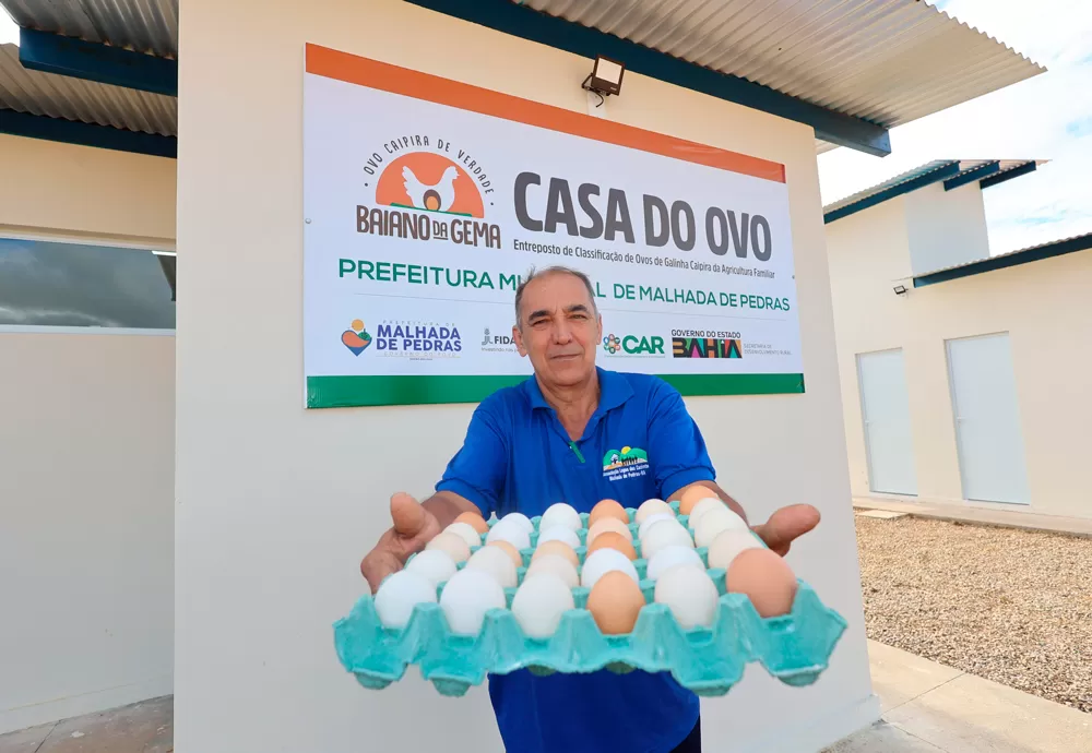 Agricultura Familiar de Malhada de Pedras conta com novo espaço de comercialização e classificadora de ovos 