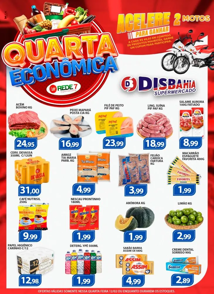 Economize na Quarta Econômica do Disbahia Supermercado!