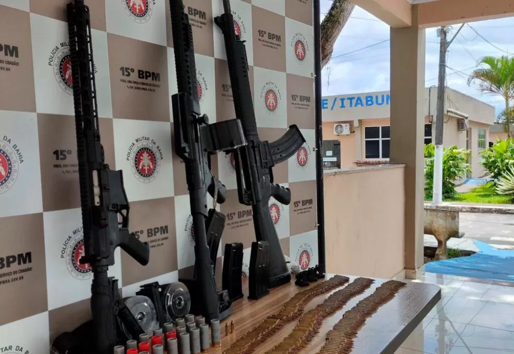 Polícia da Bahia localiza 17 armas de fogo por dia e amplia em 23% as apreensões