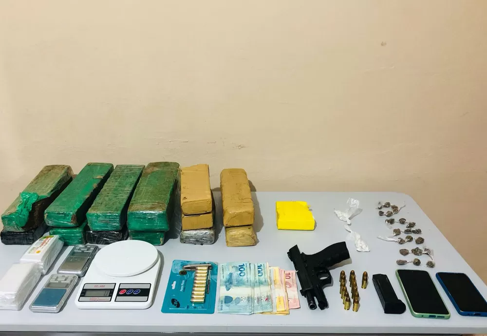 Traficante é achado em Morro do Chapéu com arma e 12 quilos de maconha