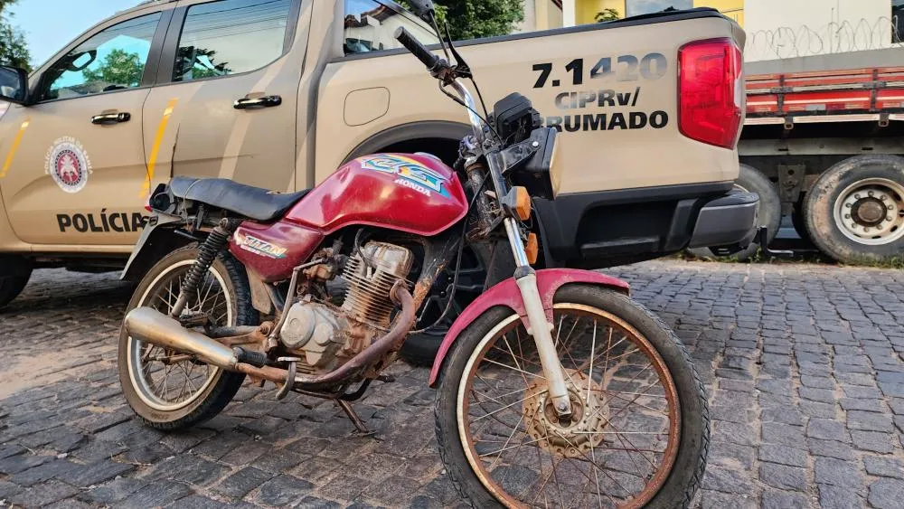 Brumado: Polícia Rodoviária Estadual apreende motocicleta com sinais de adulteração em Cristalândia