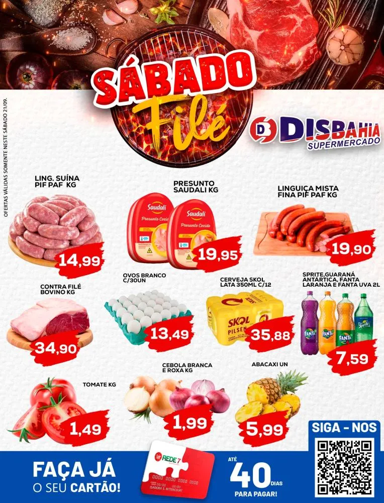 Ofertas: Sábado Filé do Disbahia Supermercado