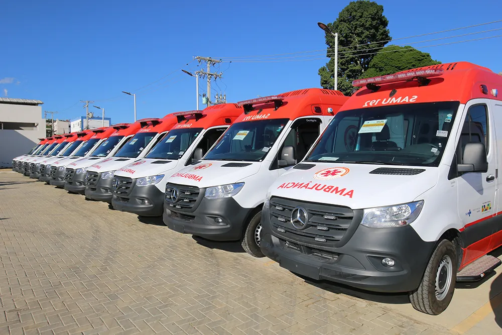 Bahia recebe 34 novas ambulâncias do SAMU e comemora 20 anos de serviços prestados