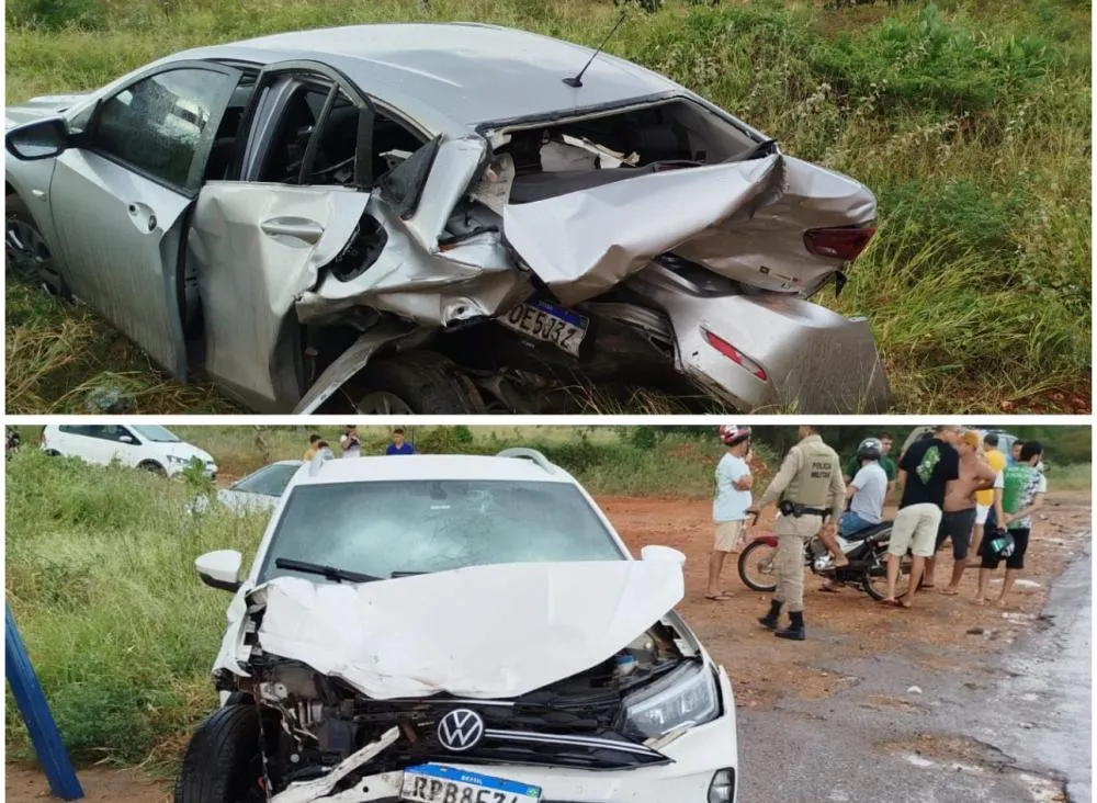 Acidente na BA-148 em Dom Basílio deixa dois motoristas feridos