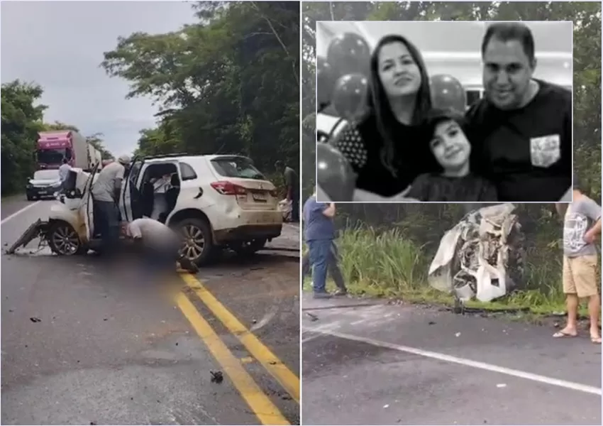 Jussiape: Família de Caraguataí perde a vida em acidente na BR-135