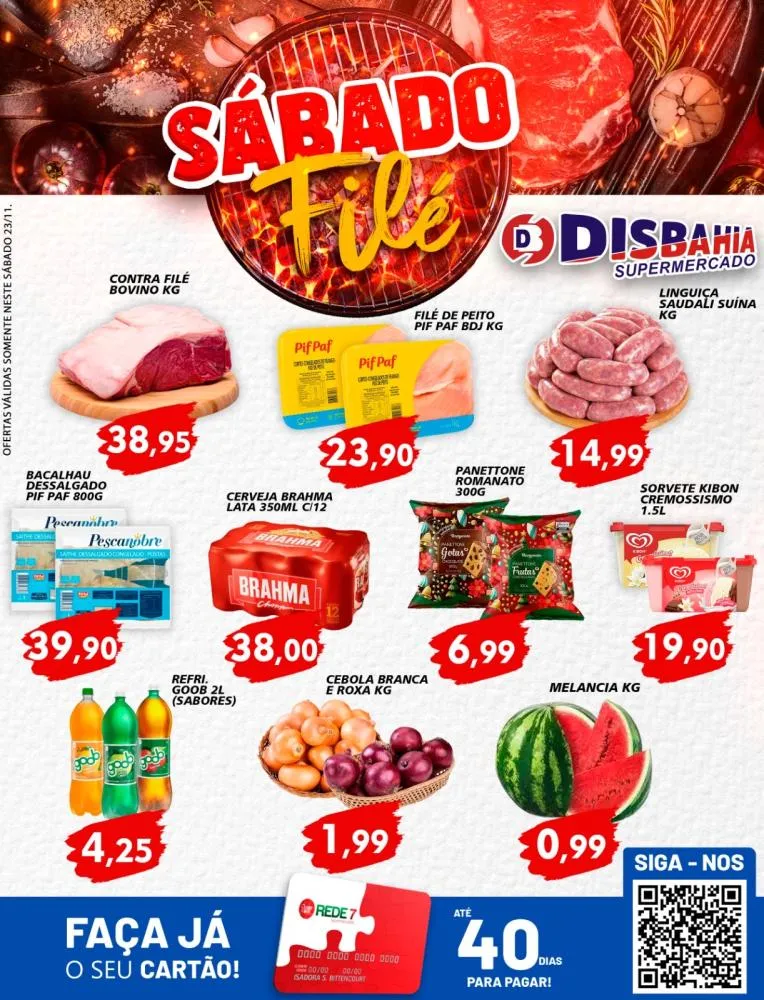 Ofertas: Sábado Filé do Disbahia Supermercado