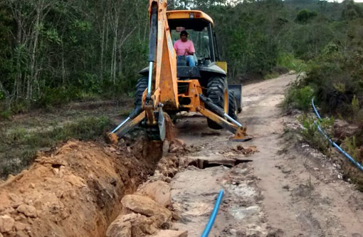 Barra da Estiva: Prefeitura amplia o sistema de água da Comunidade de Boqueirão